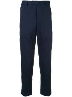 CK Calvin Klein брюки строгого кроя с подворотами