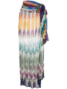 Missoni Mare полосатая пляжная юбка с завышенной талией