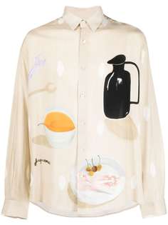 Jacquemus рубашка La chemise Henry с принтом