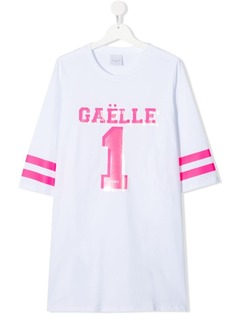 Gaelle Paris Kids футболка оверсайз с логотипом