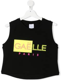 Gaelle Paris Kids футболка без рукавов с логотипом