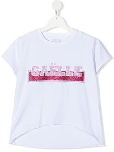 Gaelle Paris Kids укороченная футболка с логотипом