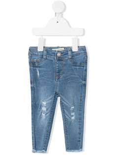 Levis Kids джинсы скинни с эффектом потертости