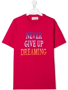 Alberta Ferretti Kids футболка Never Give Up