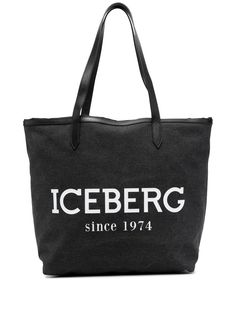 Iceberg джинсовая сумка-тоут с логотипом