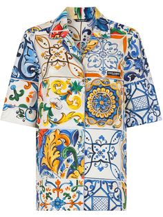 Dolce & Gabbana пижама с принтом Majolica