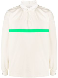 Mackintosh рубашка поло с длинными рукавами и контрастной полоской