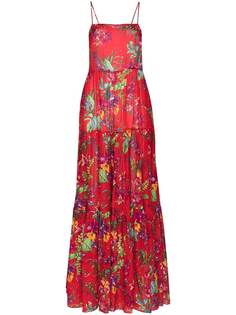 Etro платье макси Palmira с цветочным принтом