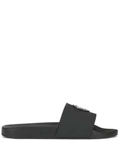 Giuseppe Zanotti шлепанцы Brett с логотипом