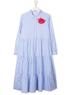 Miss Blumarine платье-рубашка в полоску