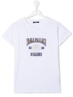 Balmain Kids футболка с пайетками