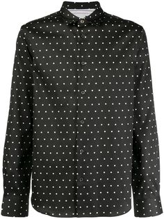 PAUL SMITH рубашка кроя слим с узором в горох