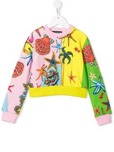 Versace Kids толстовка с принтом Trésor De La Mer