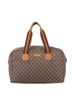 Gucci Pre-Owned дорожная сумка из канваса с узором GG