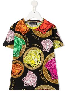 Versace Kids футболка с принтом Medusa