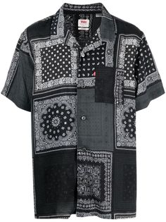 Levis рубашка в технике пэчворк