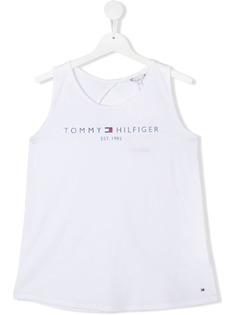 Tommy Hilfiger Junior топ без рукавов с логотипом