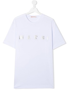 Marni Kids футболка с логотипом