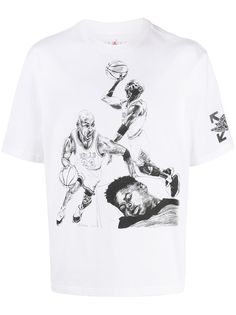 Nike X Off-White футболка Air Jordan с графичным принтом