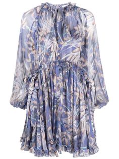 ZIMMERMANN платье мини Botanica
