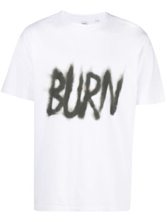 Aspesi футболка с принтом Burn