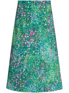 Batsheva юбка миди Suffragette с цветочным принтом