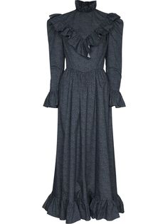 Batsheva платье Carol с цветочным принтом и оборками