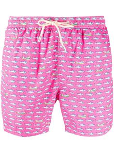 Mc2 Saint Barth плавки-шорты Lighting Micro с принтом