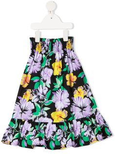 Mariuccia Milano Kids юбка с цветочным принтом