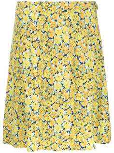A.P.C. юбка мини с цветочным принтом