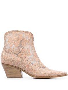 Le Silla ботильоны с цветочным кружевом