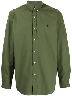 Polo Ralph Lauren рубашка с вышивкой Pony