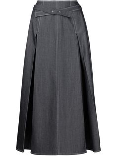 Jason Wu юбка с контрастной строчкой и завышенной талией