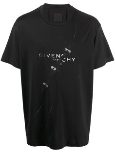 Givenchy футболка с металлическим декором