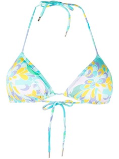 Emilio Pucci лиф бикини с треугольными чашками и принтом Lilly