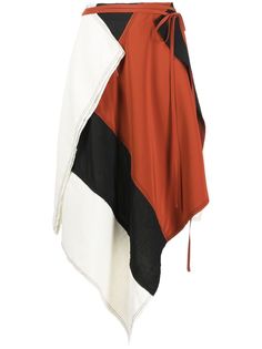 JW Anderson юбка асимметричного кроя в технике пэчворк