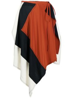 JW Anderson юбка асимметричного кроя в технике пэчворк