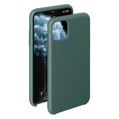 Чехол (клип-кейс) DEPPA Liquid Silicone, для Apple iPhone 11 Pro, темно-зеленый [87476]