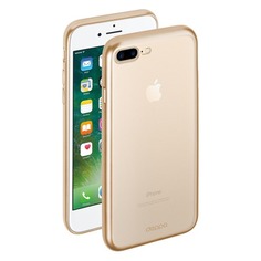 Чехол (клип-кейс) DEPPA Gel Plus Case, для Apple iPhone 7 Plus/8 Plus, золотистый [85289]