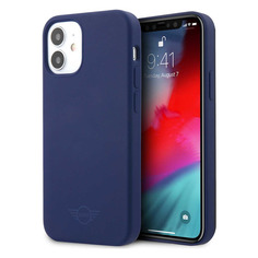 Чехол (клип-кейс) Mini silicone, для Apple iPhone 12 mini, синий [mihcp12ssltna] Noname