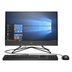 Моноблок HP 205 G4, 23.8", AMD Ryzen 3 3250U, 4ГБ, 256ГБ SSD, AMD Radeon Graphics, DVD-RW, Windows 10 Professional, черный [1c6v8ea]