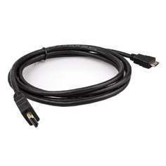 Кабель Telecom, HDMI (m) - Mini HDMI (m) , ver 2.0, 2м, GOLD, черный [tcg205-2m] Noname