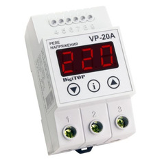 Реле напряжения DIGITOP Vp-20A, 1-фазное, 220В