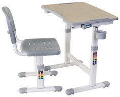 Комплект парта и стул-трансформеры FUNDESK Piccolino II Grey (211460)