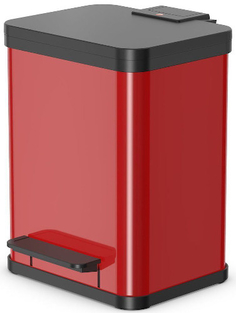 Контейнер для мусора Hailo Oko Duo Plus M, 2х9 л, красный (0622-240)