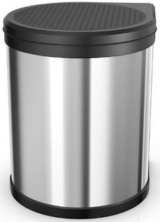 Контейнер для мусора Hailo Compact-Box M, 15 л, хром (3555-101)
