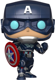 Фигурка Funko POP! Bobble: Marvel: Avengers Game: Captain America (47757)