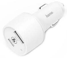 Автомобильное зарядное устройство Hama PD/QC 3A White (00183322)