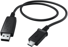 Кабель Hama micro USB-B, USB-A, 0,6 м Black (00173672)
