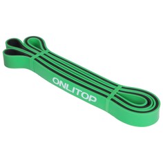 Эспандер ленточный, многофункциональный, 208 х 2,2 х 0,45 см, 5-22 кг, цвет зелёный/чёрный Onlitop